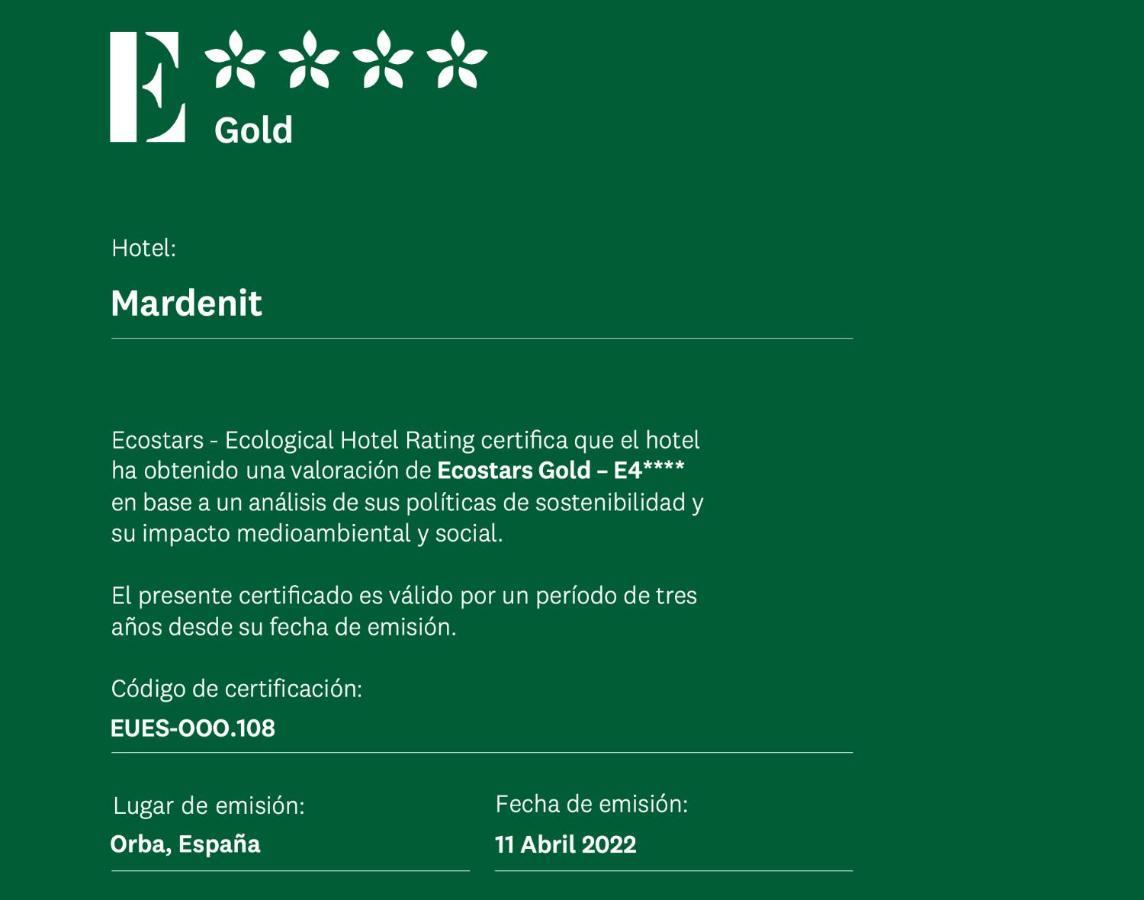 Mardenit Hotel Boutique (Adults Only) Orba Luaran gambar